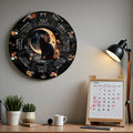 Black Cat Wheel of the Year Wall Hanging