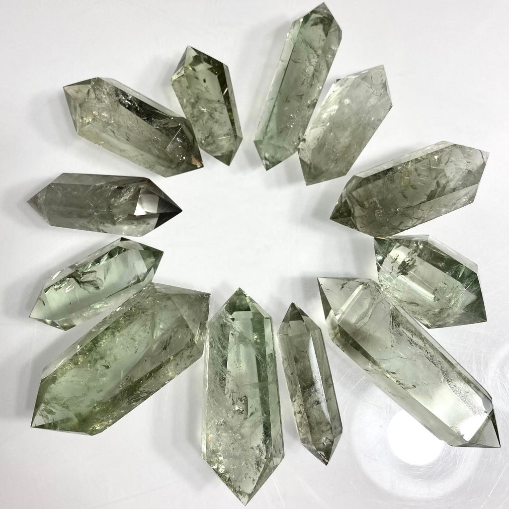 Prasiolite Green Amethyst Double Terminated Point