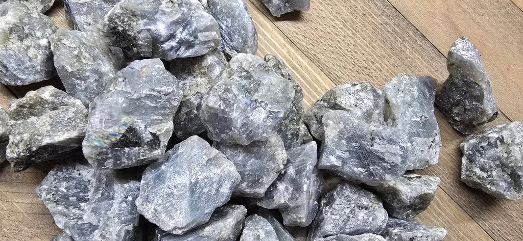 Half Pound Raw Labradorite Crystals – Natural Stone for Protection & Intuition