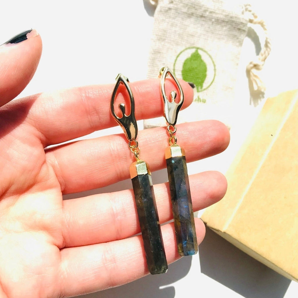 Goddess Labradorite Earrings