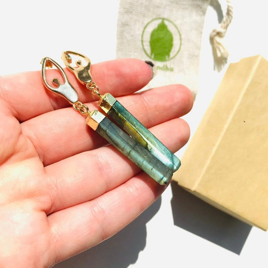 Goddess Labradorite Earrings