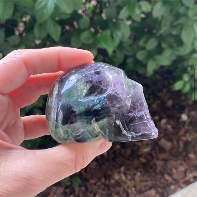 Fluorite Skull